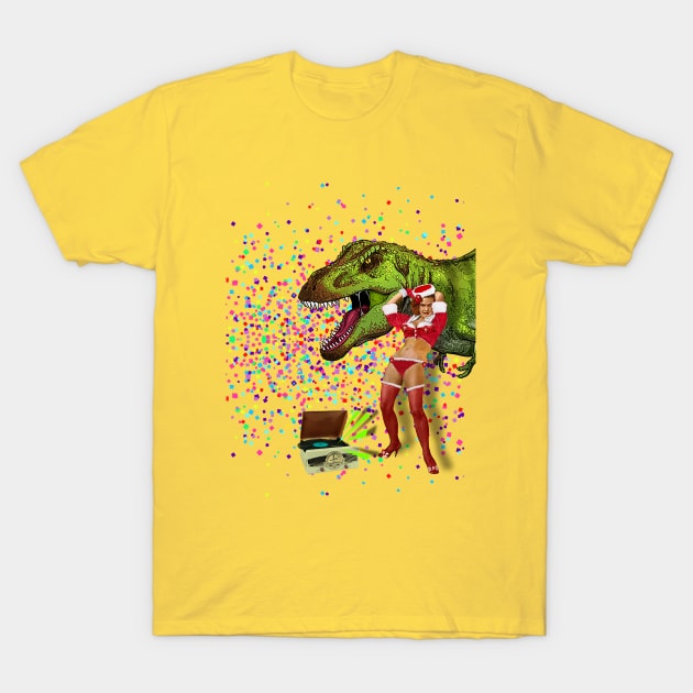 Jurassic Wild Christmas Party T-Shirt by PrivateVices